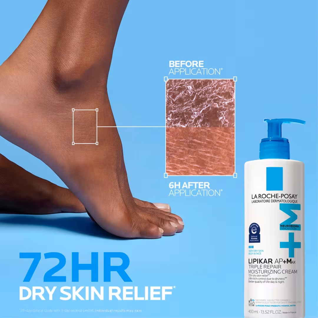 Lipikar AP+M Triple Repair Body Moisturizing Cream for Dry Skin