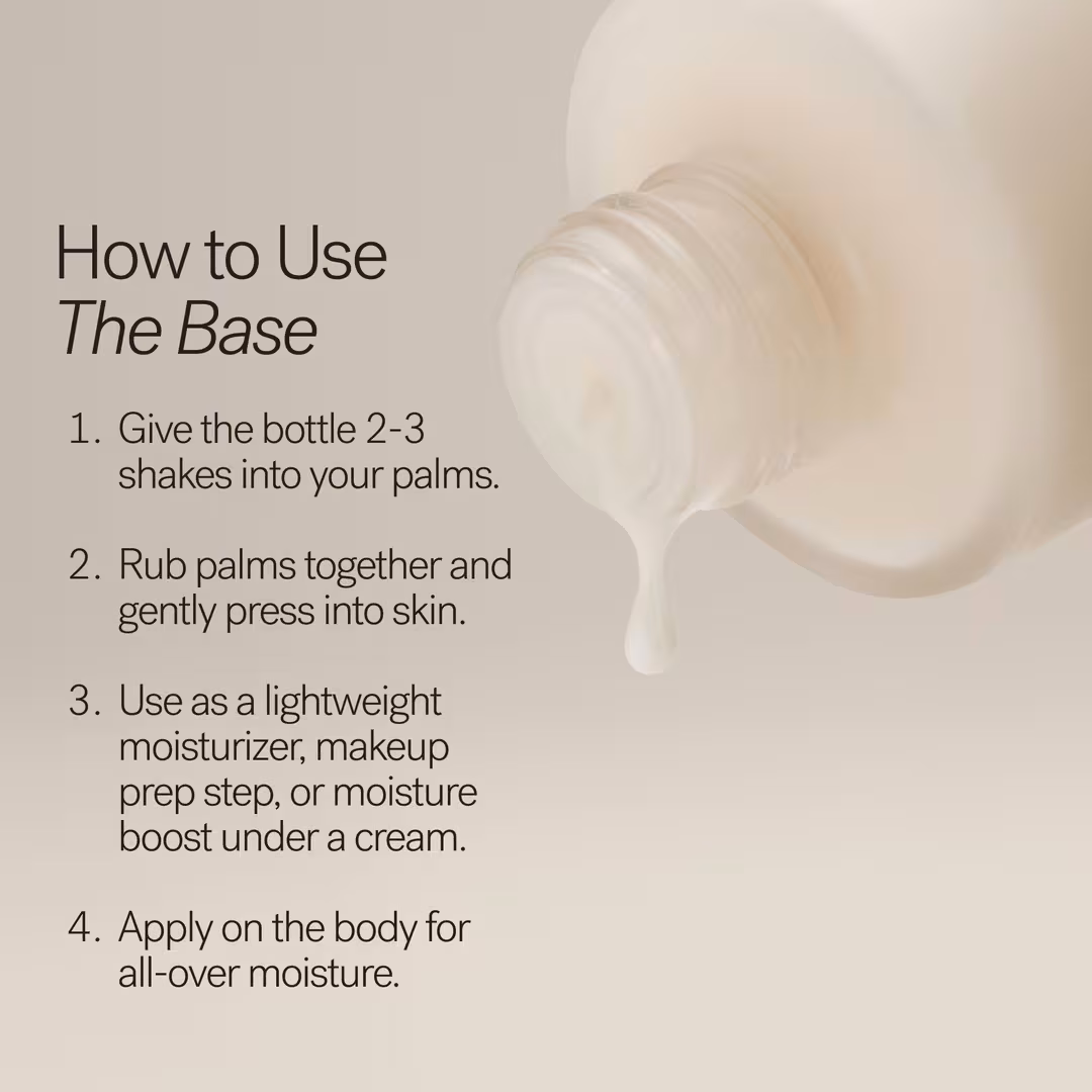 The Base Face Milk Lightweight Moisturizer with Hyaluronic Acid